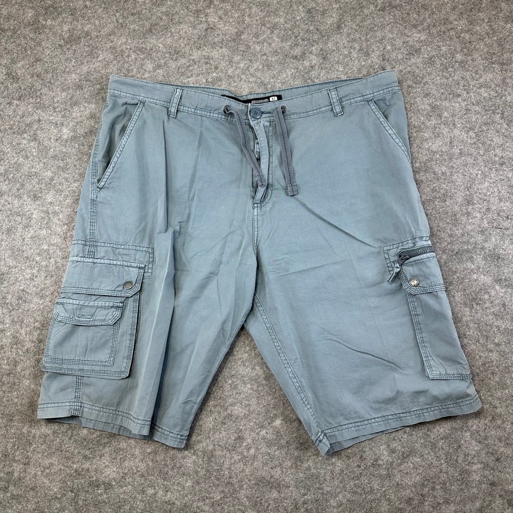 i Jeans by Buffalo Cargo Shorts Mens 40 Blue Y2K Cotton Casual Utility Pockets